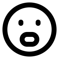 Anguished Face Emotion (Outline) Free Open-Source SVG Icon