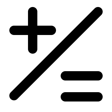 Arithmetic Operations Symbol (Outline) Free Open-Source SVG Icon (IconPark Outline)