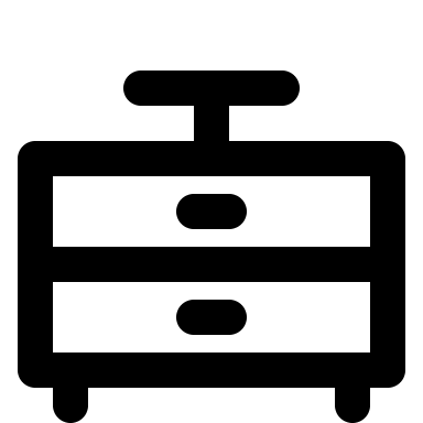 Bedside Table (Outline) Free Open-Source SVG Icon (IconPark Outline)