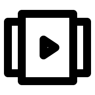 Video Carousel Display (Outline) Free Open-Source SVG Icon