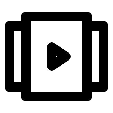 Video Carousel Display (Outline) Free Open-Source SVG Icon (IconPark Outline)