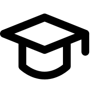 Graduation Degree Hat (Outline) Free Open-Source SVG Icon