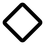 Three Diamonds (Outline) Free Open-Source SVG Icon