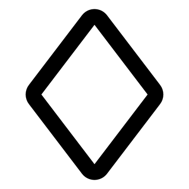 Two Diamonds (Outline) Free Open-Source SVG Icon (IconPark Outline)