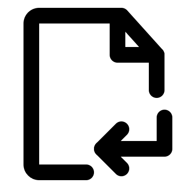 File Withdrawal Document (Outline) Free Open-Source SVG Icon (IconPark Outline)