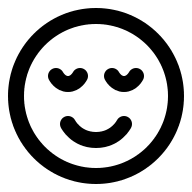 Relieved Facial Expression (Outline) Free Open-Source SVG Icon