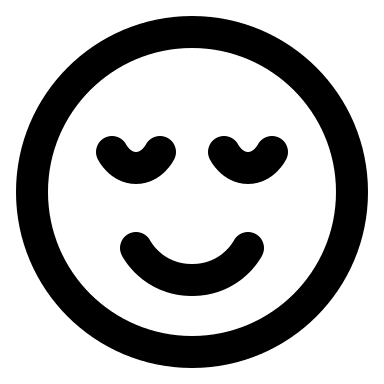 Relieved Facial Expression (Outline) Free Open-Source SVG Icon (IconPark Outline)