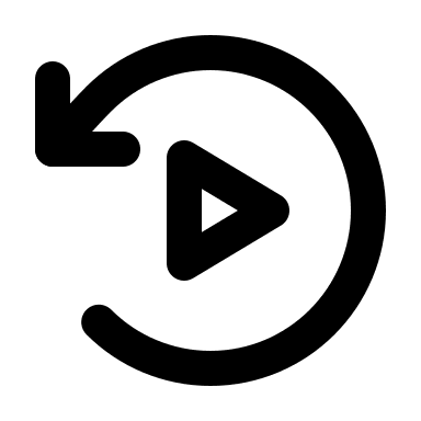 Music Replay Function (Outline) Free Open-Source SVG Icon (IconPark Outline)