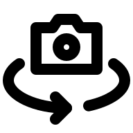 Reverse Camera Lens (Outline) Free Open-Source SVG Icon