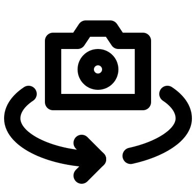 Reverse Camera Lens (Outline) Free Open-Source SVG Icon (IconPark Outline)