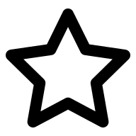 Star Symbol (Outline) Free Open-Source SVG Icon