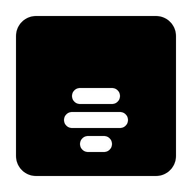 Horizontal Alignment Bottom (Solid) Free Open-Source SVG Icon (IconPark Solid)