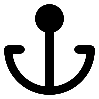 Two Anchors (Solid) Free Open-Source SVG Icon (IconPark Solid)