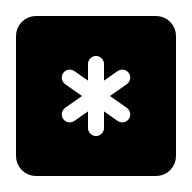 Asterisk Key (Solid) Free Open-Source SVG Icon