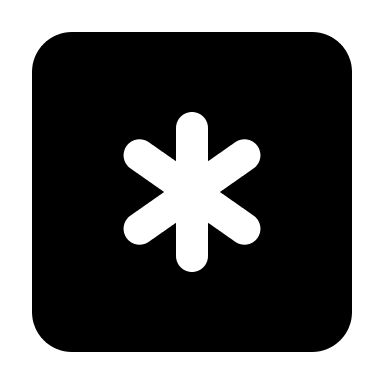 Asterisk Key (Solid) Free Open-Source SVG Icon (IconPark Solid)