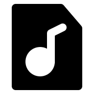 Audio File (Solid) Free Open-Source SVG Icon