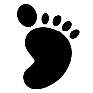 Baby Feet (Solid) Free Open-Source SVG Icon