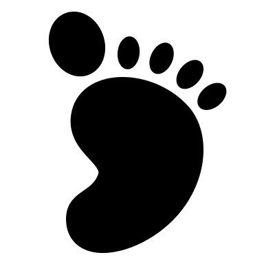 Baby Feet (Solid) Free Open-Source SVG Icon (IconPark Solid)