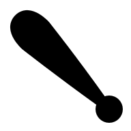 Baseball Bat (Solid) Free Open-Source SVG Icon