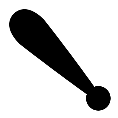 Baseball Bat (Solid) Free Open-Source SVG Icon (IconPark Solid)