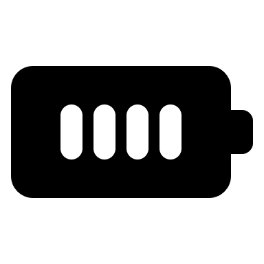 Full Battery Status (Solid) Free Open-Source SVG Icon (IconPark Solid)