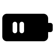 Battery Working Status (Solid) Free Open-Source SVG Icon