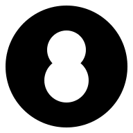 Black Eight Ball (Solid) Free Open-Source SVG Icon