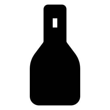 Single Bottle (Solid) Free Open-Source SVG Icon (IconPark Solid)