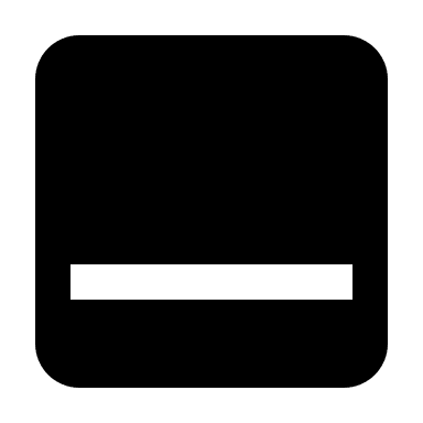 Bottom Navigation Bar (Solid) Free Open-Source SVG Icon (IconPark Solid)