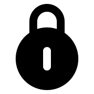 One Lock Security Device (Solid) Free Open-Source SVG Icon