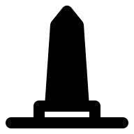 One Monument (Solid) Free Open-Source SVG Icon