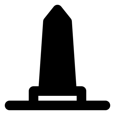 One Monument (Solid) Free Open-Source SVG Icon (IconPark Solid)