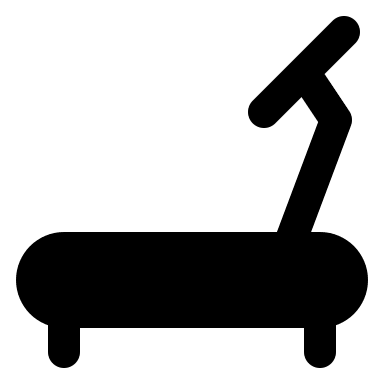 Treadmill Exercise Machine (Solid) Free Open-Source SVG Icon (IconPark Solid)