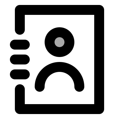 Address Book (TwoTone) Free Open-Source SVG Icon (IconPark TwoTone)