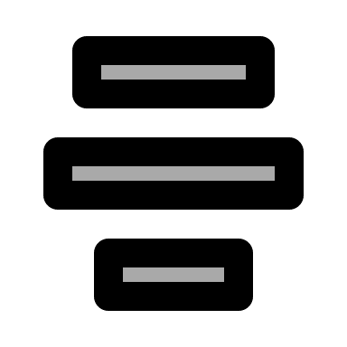 Vertical Center Alignment Tool (Two) Free Open-Source SVG Icon (IconPark TwoTone)