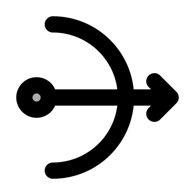 Archery Sport (TwoTone) Free Open-Source SVG Icon (IconPark TwoTone)