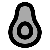 Avocado (TwoTone) Free Open-Source SVG Icon