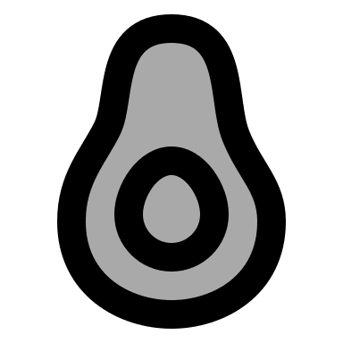 Avocado (TwoTone) Free Open-Source SVG Icon (IconPark TwoTone)