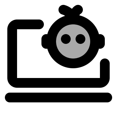 Baby Application Free Open-Source SVG Icon (IconPark TwoTone)