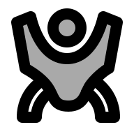 Baby Sling Carrier (TwoTone) Free Open-Source SVG Icon