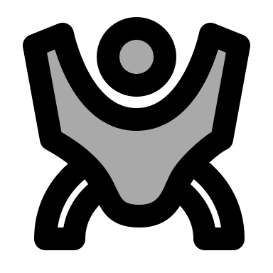 Baby Sling Carrier (TwoTone) Free Open-Source SVG Icon (IconPark TwoTone)