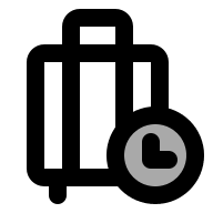 Baggage Delay Notification (TwoTone) Free Open-Source SVG Icon