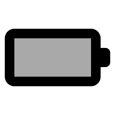 Empty Battery Indicator (TwoTone) Free Open-Source SVG Icon (IconPark TwoTone)