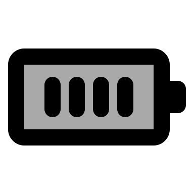 Full Battery Level (TwoTone) Free Open-Source SVG Icon (IconPark TwoTone)