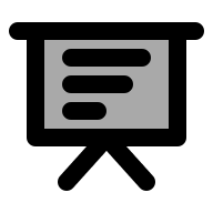 Blackboard (TwoTone) Free Open-Source SVG Icon