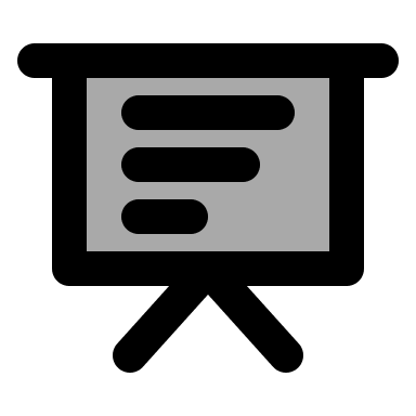 Blackboard (TwoTone) Free Open-Source SVG Icon (IconPark TwoTone)