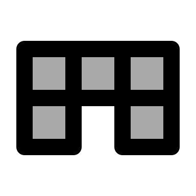 Three Block Structure (TwoTone) Free Open-Source SVG Icon (IconPark TwoTone)