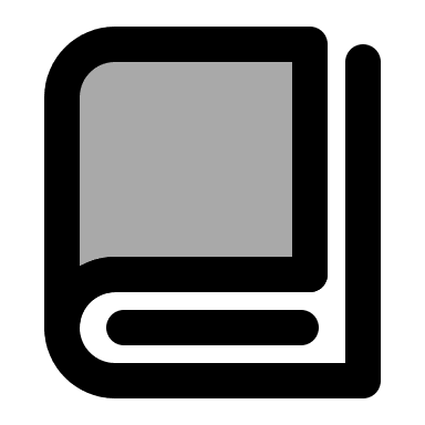 Single Book (TwoTone) Free Open-Source SVG Icon (IconPark TwoTone)