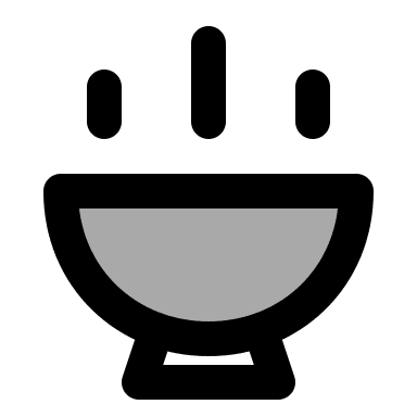 Bowl One (TwoTone) Free Open-Source SVG Icon (IconPark TwoTone)