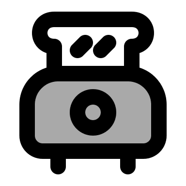 Bread Machine Appliance (TwoTone) Free Open-Source SVG Icon (IconPark TwoTone)